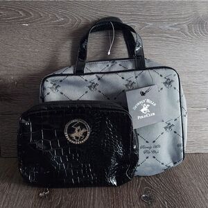 New Beverly Hills Polo Club Travel Cosmetic Bag Set
